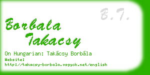 borbala takacsy business card