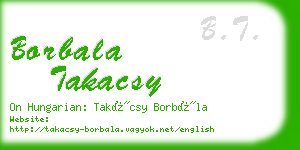 borbala takacsy business card